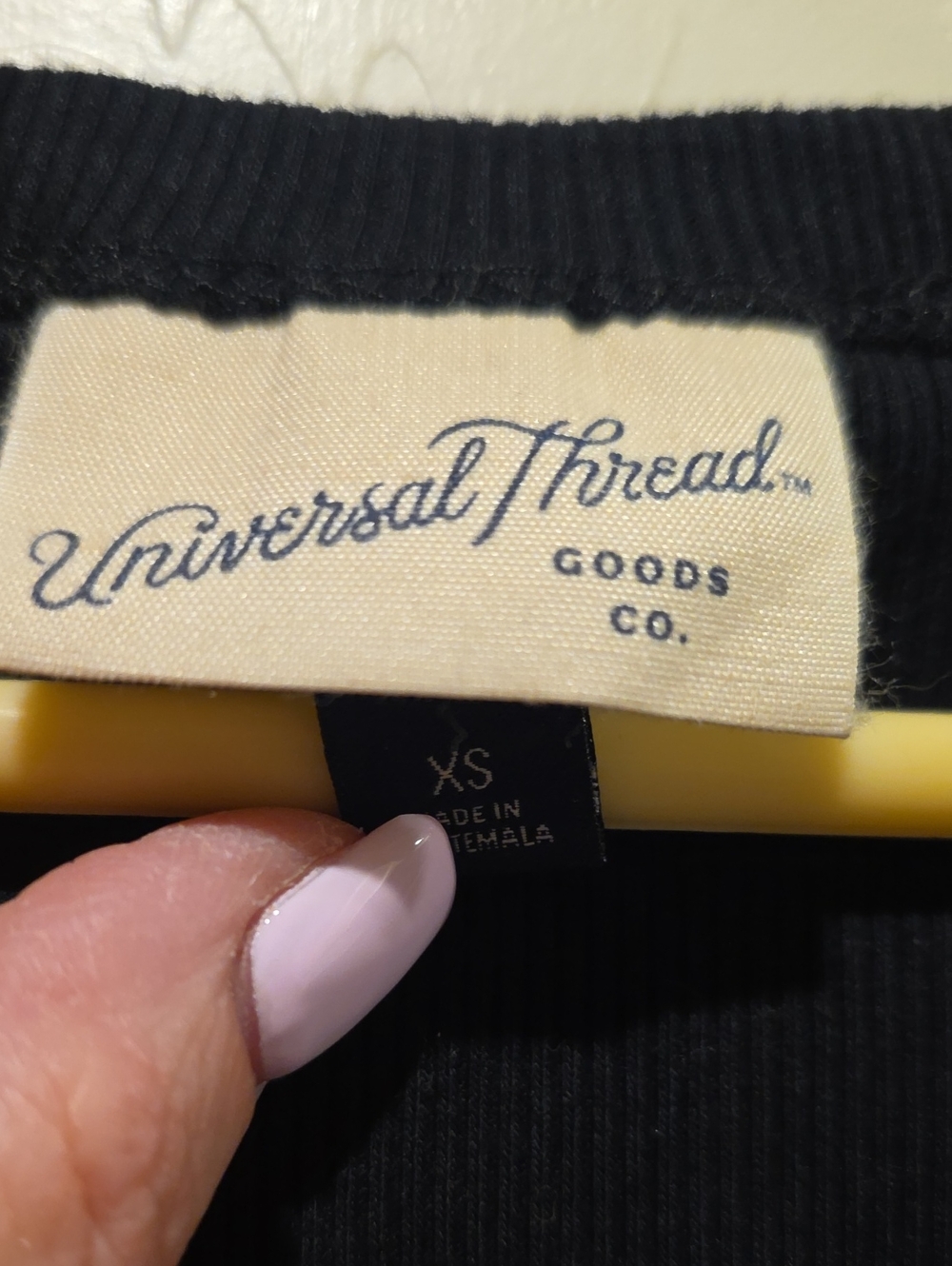 Universal Thread Black Ribbed Tank Top - Picture 4 of 5